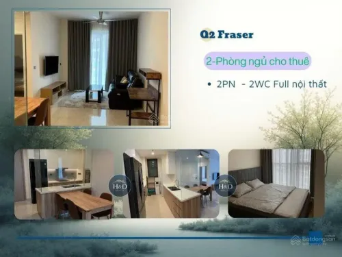 For Rent - Fraser Thảo Điền Q2, 2BR 72m² Fully Furnished, Negotiable Price